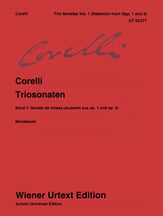 Trio Sonatas #1 2 Violins/ Cello/ Organ cover